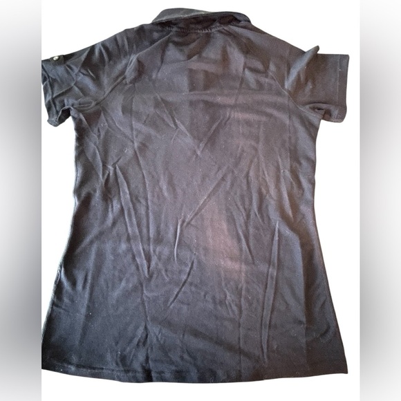 🐎🐴HORZE Classic Black Polo Shirt from Land Rover Kentucky 3 day Event. Size 8 - Picture 3 of 6